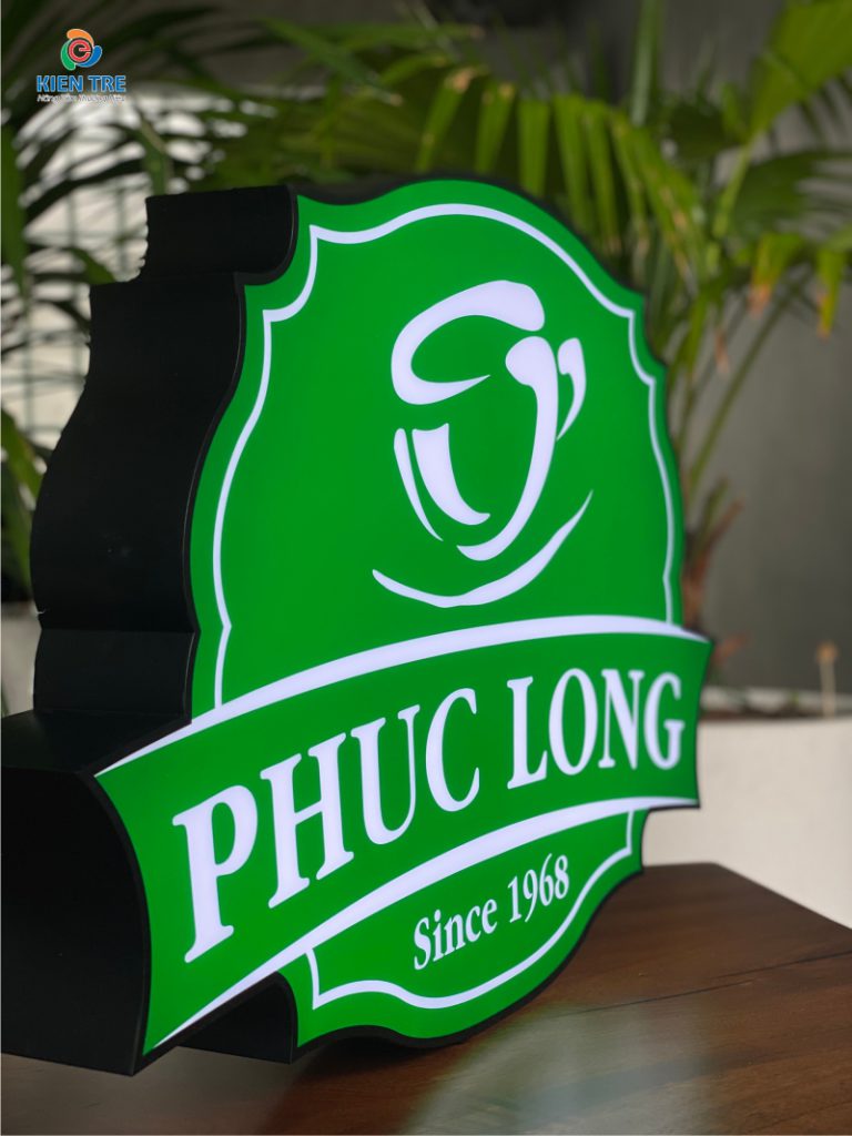 Nhận Gia Công Hộp đèn quảng cáo logo Phuc Long Coffee & Tea