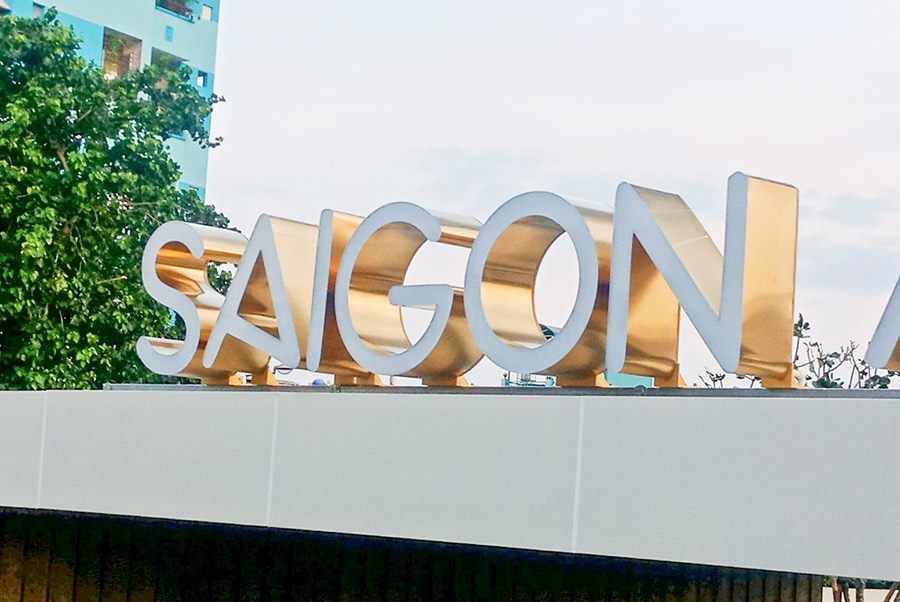Bộ logo cổng vào dự án SaiGon Asiana