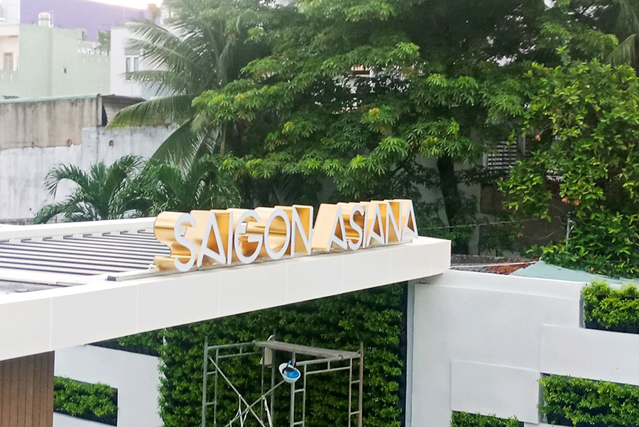 Bộ logo cổng vào dự án SaiGon Asiana